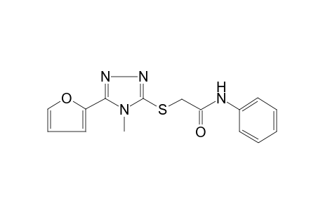 2-(5-Furan-2-yl-4-methyl-4H-[1,2,4]triazol-3-ylsulfanyl)-N-phenyl-acetamide