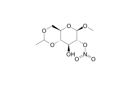 methyl 4,6-O-ethylidene-beta-D-glucopyranoside, 2-nitrate