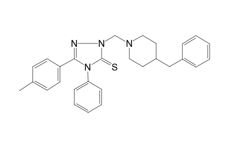 2-[(4-benzyl-1-piperidinyl)methyl]-5-(4-methylphenyl)-4-phenyl-2,4-dihydro-3H-1,2,4-triazole-3-thione