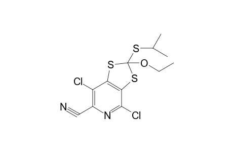 4,7-DICHLORO-2-ETHOXY-2-ISOPROPYLTHIO-6-CYANO-1,3-DITHIOLO-[4.5-C]-PYRIDINE