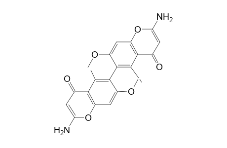 2-Amino-6-(2-amino-4-keto-7-methoxy-5-methyl-chromen-6-yl)-7-methoxy-5-methyl-chromone