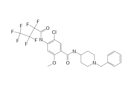 N-[1'-benzyl-4'-piperidinyl]-4-(heptafluorobutyryl)amino-5-chloro-2-methoxybenzamide