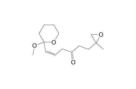 (Z)-7-Methyl-1-(tetrahydro-2-methoxypyran-2-yl)-7,8-epoxyoct-1-en-4-one