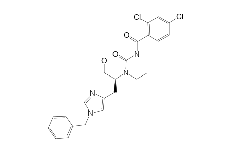 1-(2,4-DICHLOROBENZOYL)-3-ETHYL-3-[1-(1'-BENZYL-4'-IMIDAZOLYL)-3-HYDROXYPROP-2(S)-YL]-UREA