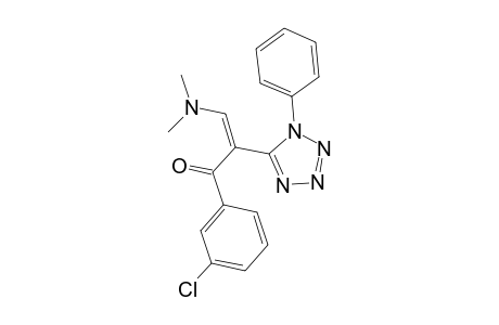 (2Z)-1-(3-Chlorophenyl)-3-(dimethylamino)-2-(1-phenyl-1H-tetraazol-5-yl)-2-propen-1-one