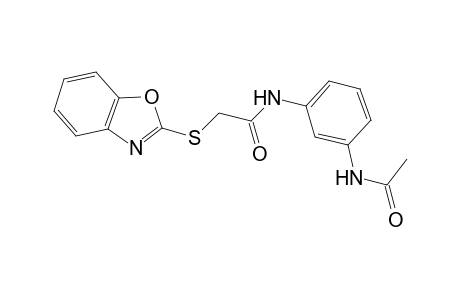 N-[3-(acetylamino)phenyl]-2-(1,3-benzoxazol-2-ylsulfanyl)acetamide