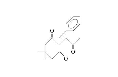 2-BENZYL-2-(2'-OXO)-PROPYL-5,5-DIMETHYL-CYCLOHEXA-1,3-DIONE