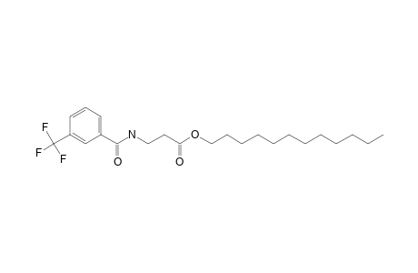 .beta.-Alanine, N-(3-trifluoromethylbenzoyl)-, dodecyl ester