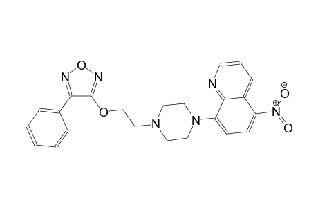 2-[4-(5-nitro-8-quinolinyl)-1-piperazinyl]ethyl 4-phenyl-1,2,5-oxadiazol-3-yl ether