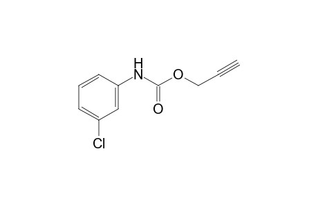 m-chlorocarbanilic acid. 2-propynyl ester