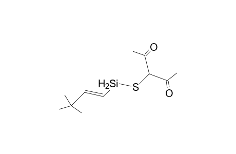 3-(4',4'-Dimethylsilapent-2'-enylthio)pentane-2,4-dione