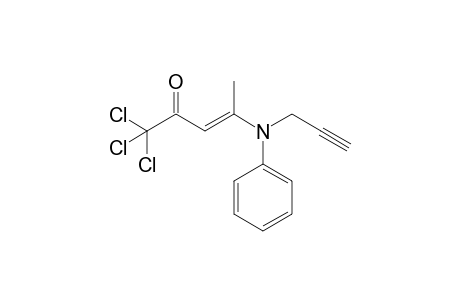 (E)-1,1,1-Trichloro-4-(phenyl-N-1-propyn-3-ylamino)-pent-3-en-2-one