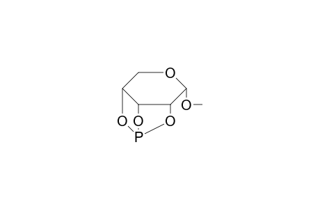 .alpha.-D-Ribopyranoside, methyl, phosphite triester