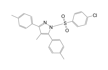1-[(4-chlorophenyl)sulfonyl]-4-methyl-3,5-bis(4-methylphenyl)-1H-pyrazole