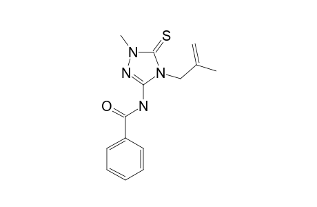 5-BENZOYLAMINO-2-METHYL-4-METHALLYL-1,2,4-TRIAZOLINE-3-THIONE