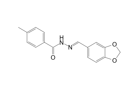 4-Methyl-N-[(E)-piperonylideneamino]benzamide