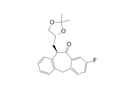 (11R)-11-[[(4R)-2,2-DIMETHYL-1,3-DIOXOLAN-4-YL]-METHYL]-8-FLUORO-5,11-DIHYDRO-10H-DIBENZO-[A,D]-CYCLOHEPTEN-10-ONE