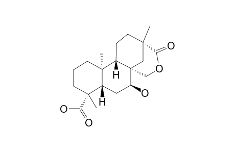 4-ALPHA-CARBOXY-7-BETA,15-ALPHA-DIHYDROXY-15,16-SECO-ENT-19-NORBEYERAN-16-OIC_ACID_15,16-LACTONE