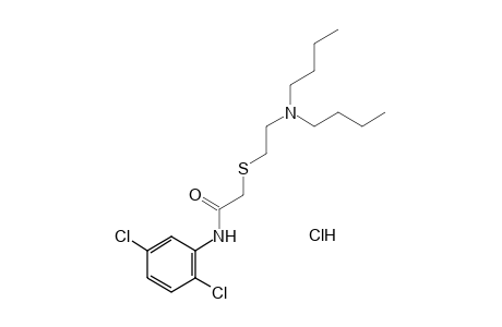 2-{[2-(dibutylamino)ethyl]thio}-2',5'-dichloroacetanildie, monohydrochloride