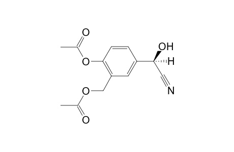 (R)-2-Hydroxy-2-(3-acetyloxymethyl-4-acetyloxyphenyl)acetonitrile