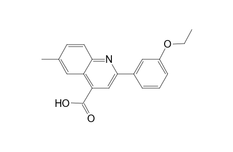 2-(3-Ethoxyphenyl)-6-methyl-4-quinolinecarboxylic acid