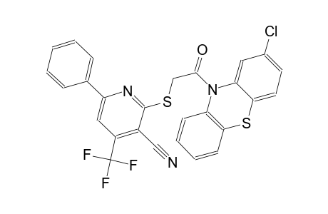 3-pyridinecarbonitrile, 2-[[2-(2-chloro-10H-phenothiazin-10-yl)-2-oxoethyl]thio]-6-phenyl-4-(trifluoromethyl)-