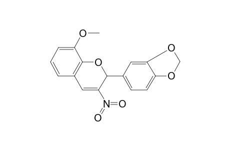 2-Benzo[1,3]dioxol-5-yl-8-methoxy-3-nitro-2H-chromene