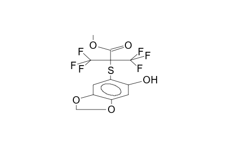 3,3,3-Trifluoro-2-(6-hydroxy-benzo[1,3]dioxol-5-ylsulfanyl)-2-trifluoromethyl-propionic acid methyl ester