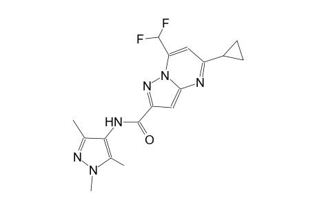 5-cyclopropyl-7-(difluoromethyl)-N-(1,3,5-trimethyl-1H-pyrazol-4-yl)pyrazolo[1,5-a]pyrimidine-2-carboxamide