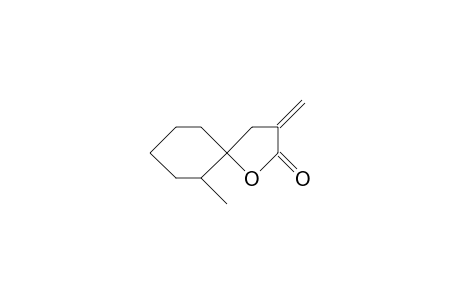6T-Methyl-3-methylene-(5ro)-1-oxa-spiro(4.5)decan-2-one