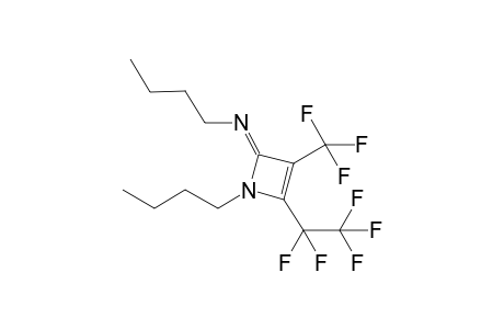 Butyl(1-butyl-4-pentafluoroethyl-3-trifluoromethyl-1,2-dihydroazet-2-ylidene)amine