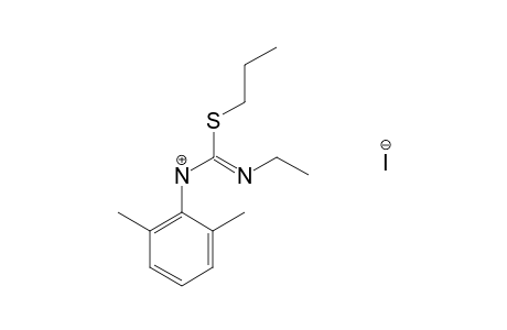 1-ethyl-2-propyl-2-thio-3-(2,6-xylyl)pseudourea, monohydroiodide