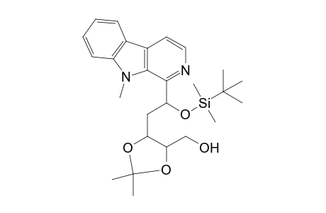 9-Methyl-1-[5-hydroxy-1-(tert-butyldimethylsilyloxy)-3,4-isopropdioxypentyl]-.beta.-Carboline