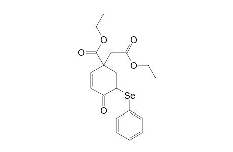 1-Ethoxycarbonyl-4-oxo-5-phenylseleno-2-cyclohexen-1-carboxylic acid ethyl ester