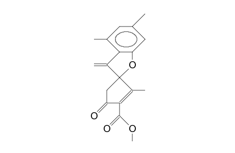 5'-keto-2',4,6-trimethyl-3-methylene-spiro[benzofuran-2,3'-cyclopentene]-1'-carboxylic acid methyl ester