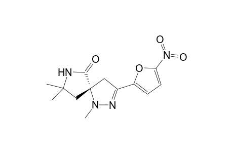 (S) 1-Methyl-3-(5'-nitro-2'-furyl)-6-oxo-8,8-dimethyl-1,2,7-triaza-spiro[4.4]non-2-ene