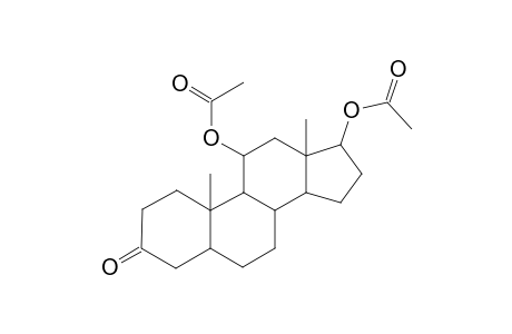 11a,17b-Bis(acetyloxy)-5a-androstan-3-one