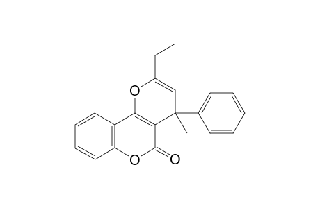 2-ethyl-4-methyl-4-phenylpyrano[3,2-c]chromen-5(4H)-one