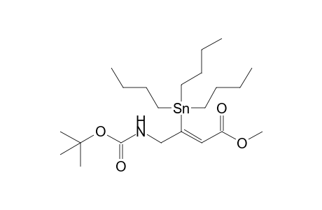 (E)-4-(tert-butoxycarbonylamino)-3-tributylstannyl-but-2-enoic acid methyl ester