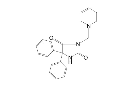 5,5-diphenyl-3-[(1,2,3,6-tetrahydro-1-pyridyl)methyl]hydantoin