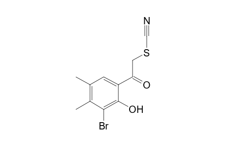 thiocyanic acid, 3-bromo-4,5-dimethyl-2-hydroxyphenacyl ester