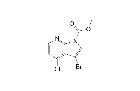 3-bromo-4-chloro-2-methyl-1-pyrrolo[2,3-b]pyridinecarboxylic acid methyl ester