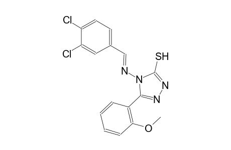 4-{[(E)-(3,4-dichlorophenyl)methylidene]amino}-5-(2-methoxyphenyl)-4H-1,2,4-triazole-3-thiol