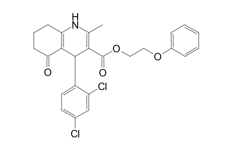 2-Phenoxyethyl 4-(2,4-dichlorophenyl)-2-methyl-5-oxo-1,4,5,6,7,8-hexahydro-3-quinolinecarboxylate