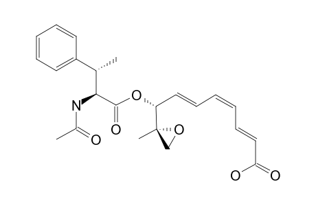 AK-TOXIN-I;8-[(2'S,3'S)-2'-ACETYLAMINO-3'-METHYL-3'-PHENYL-PROPIONYLOXY]-9,10-EPOXY-9-METHYL-DECA-(2E,4Z,6E)-TRIENOIC-ACID