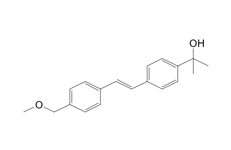 2-[4-[(E)-2-[4-(methoxymethyl)phenyl]ethenyl]phenyl]propan-2-ol