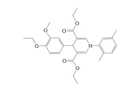 1-(2,5-dimethylphenyl)-4-(4-ethoxy-3-methoxy-phenyl)-4H-pyridine-3,5-dicarboxylic acid diethyl ester