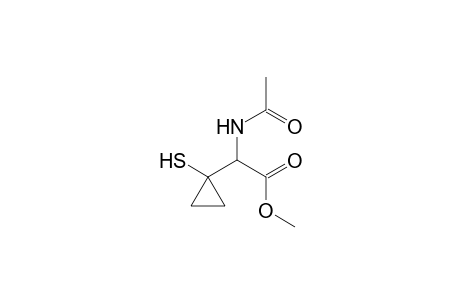 N-Acetyl-.alpha.-[1'-mercaptocyclopropyl)glycine - methyl ester