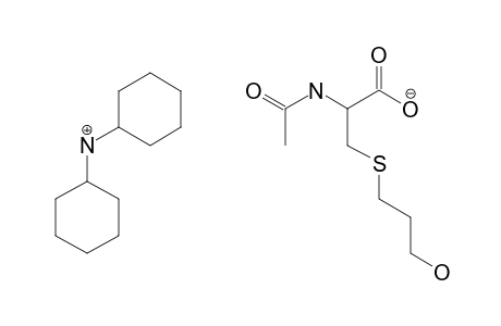 N-acetyl-3-[(3-hydroxypropyl)thio]alanine, compound with dicyclohexylamine (1:1)