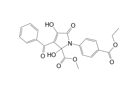 3-Benzoyl-1-(4-ethoxycarbonyl-phenyl)-2,4-dihydroxy-5-oxo-2,5-dihydro-1H-pyrrole-2-carboxylic acid methyl ester